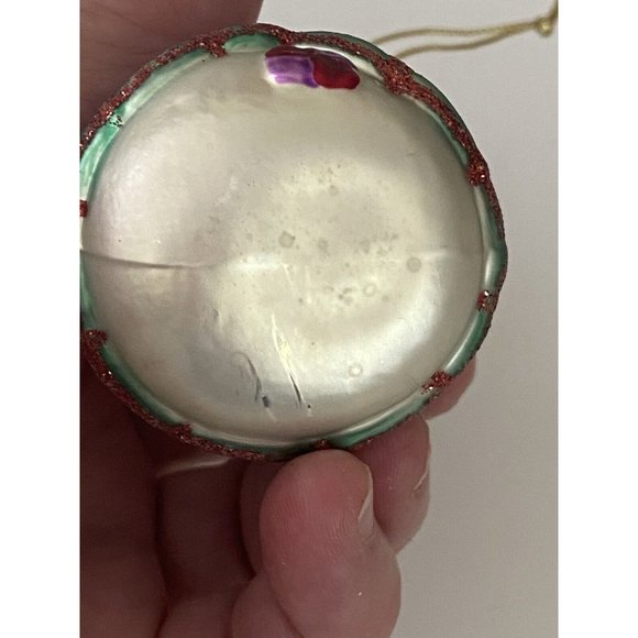 Vintage Painted Ornament Old Blown Glass German Snow Man Figure Like Santa EUC - Picture 14 of 14